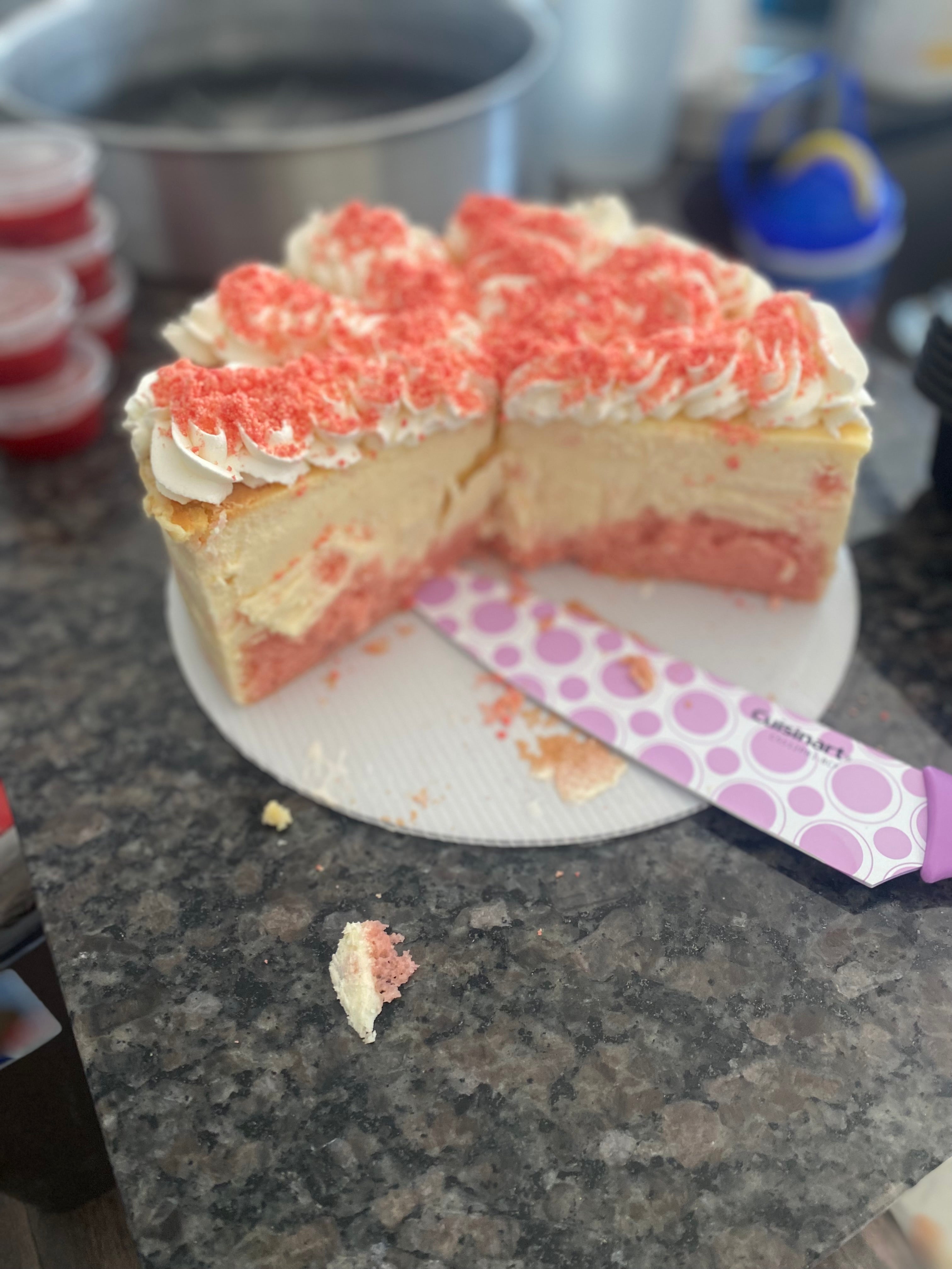 Strawberry Crunch Cheesecake
